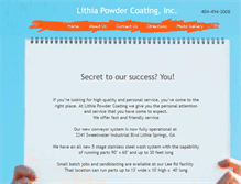 Tablet Screenshot of lithiapowdercoating.com